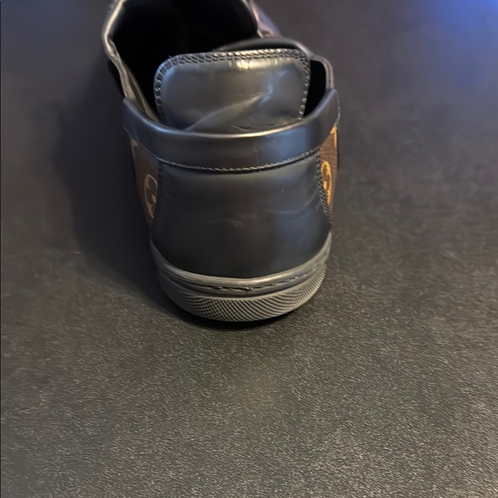 Louis Vuitton Men's Black and Brown Sneakers - Picture 3 of 5